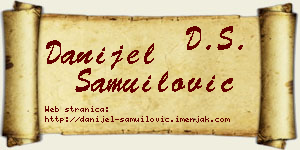 Danijel Samuilović vizit kartica